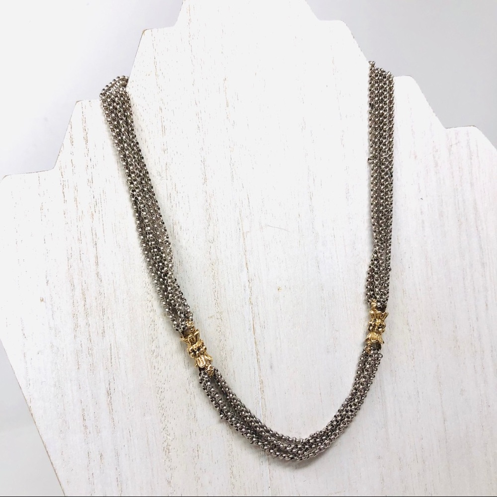 VAHAN 14K & sterling necklace, 35.9g